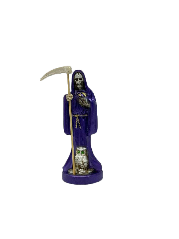 SANTA MUERTE Purple Statue outlet 9