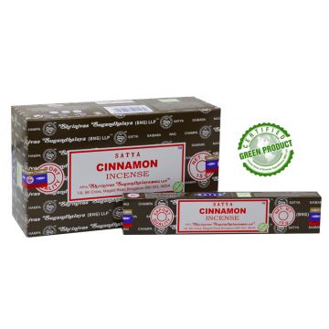 Satya Cinnamon Incense Sticks, 15gm x 12 boxes
