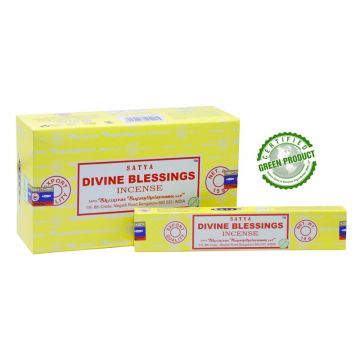 Satya Divine Blessings Incense Sticks, 15gm x 12 boxes