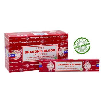 Satya Dragon's Blood Incense Sticks, 15gm x 12 boxes