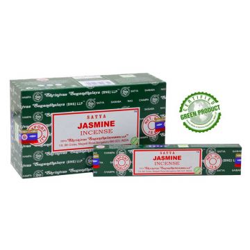 Satya Jasmine Incense Sticks, 15gm x 12 boxes