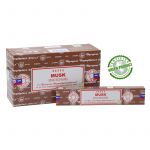 Satya Musk Incense Sticks, 15gm x 12 boxes