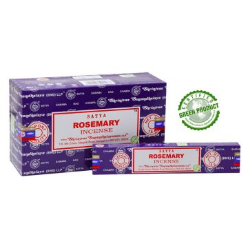 Satya Rosemary Incense Sticks, 15gm x 12 boxes