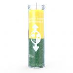 Reversible 7 Day Candle, Yellow/Green