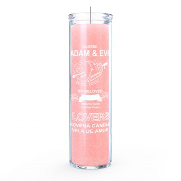 Adam & Eve 7 Day Candle, Pink