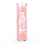 Santa Muerte (Holy Death) 7 Day Candle, Pink