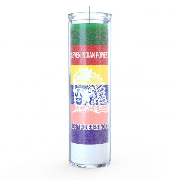 7 Indian Powers 7 Day Candle, 7 Color