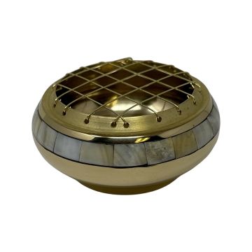 Brass Burner Mother of Pearl 3", Each