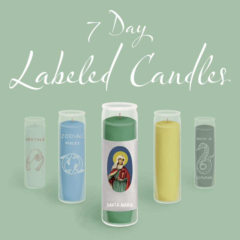 7 Day Labeled Candles