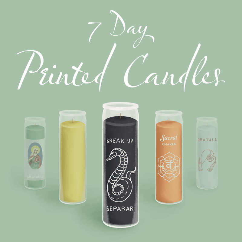 7 Day Printed Candles