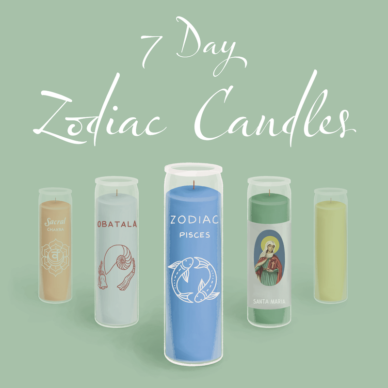 7 Day Zodiac Printed Candles