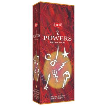 7 Powers Incense Sticks, HEM Hex Pack - 6 Boxes x 20 Sticks