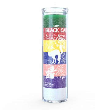 Black Cat 7 Day Candle, 7 Color