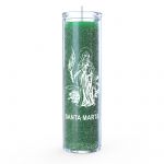 St. Martha 7 Day Candle, Green