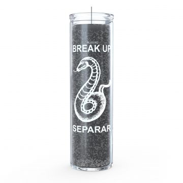 Break Up Snake 7 Day Candle, Black