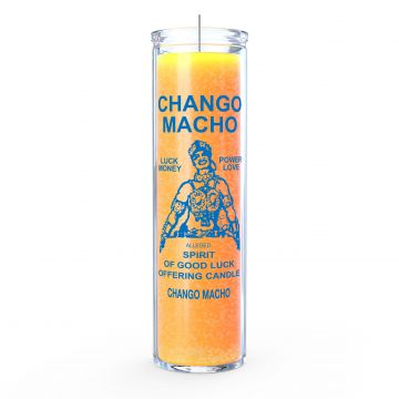 Chango Macho (Spirit of Good Luck) 7 Day Candle, Gold