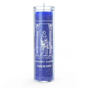 Court Case 7 Day Candle, Blue