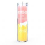 Leo Zodiac 7 Day Candle, Pink/Yellow