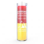 Capricorn Zodiac 7 Day Candle, Red/Yellow