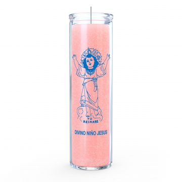 Divine Child Jesus 7 Day Candle, Pink