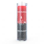 Orisha Elegua 7 Day Candle, Red/Black