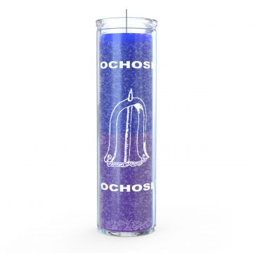 Orisha Ochosi 7 Day Candle, Blue/Purple