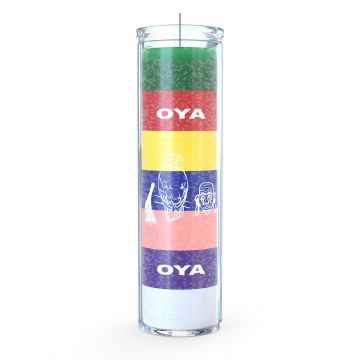 Orisha Oya 7 Day Candle, 7 Color