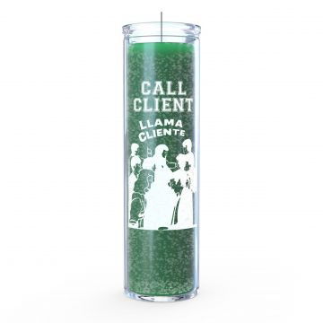 Call Clients 7 Day Candle, Green