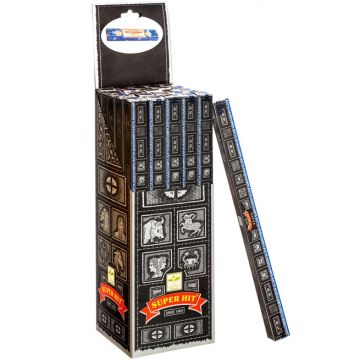 Satya Super Hit Incense Sticks, 10gm Square Pack x 25 boxes