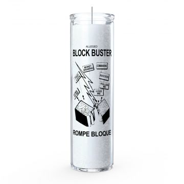 Block Buster 7 Day Candle, White