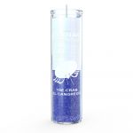 Cancer Zodiac 7 Day Candle, White/Blue