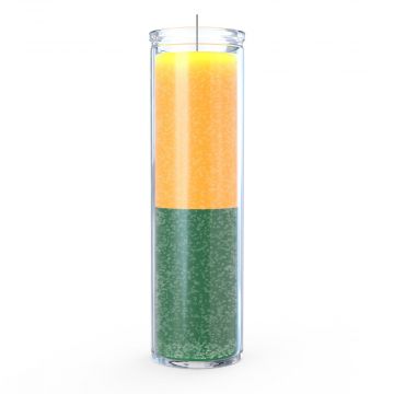 Gold/Green 7 Day Candle