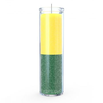 Yellow/Green 7 Day Candle