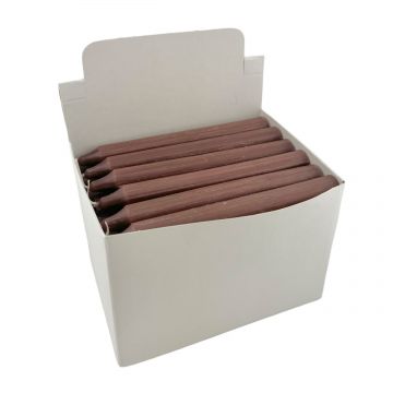 Brown Generic Household Candles 6" - Display Box of 36