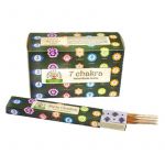 7 Chakra Incense Sticks, Namaste India - 15 Gram (12 Boxes of Approx 11-13 Sticks)