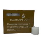 10 Hour Votives - White, Box/12