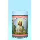St. Jude Labeled 50 Hour Candle Green