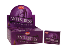 Anti Stress Incense Cones, HEM, Box/12