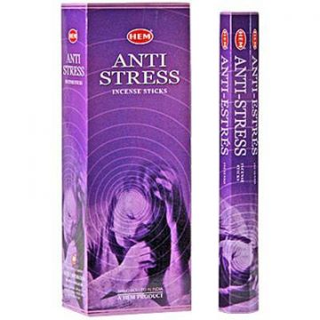 Anti Stress Incense Sticks, HEM Hex Pack - 6 Boxes x 20 Sticks