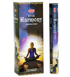 Divine Harmony Incense Sticks, HEM Hex Pack - 6 Boxes x 20 Sticks
