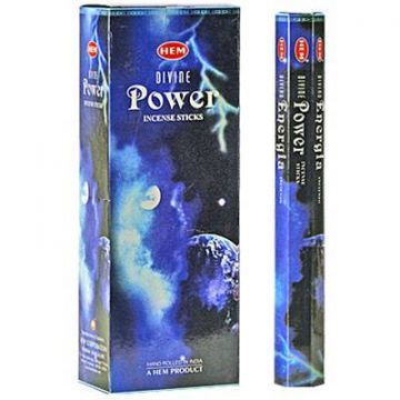 Divine Power Incense Sticks, HEM Hex Pack - 6 Boxes x 20 Sticks