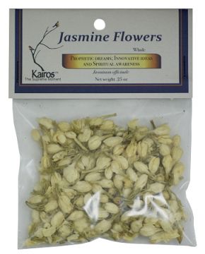 Jasmine Flowers, Whole, Kairos Packaged, 0.25 oz. (Pack of 4)