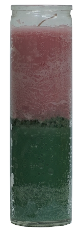 Pink/Green 7 Day Candle