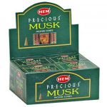 Precious Musk Incense Cones, HEM, Box/12