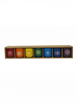 Chakra Ceramic Household Candle Holder 3/4", Pack of 7