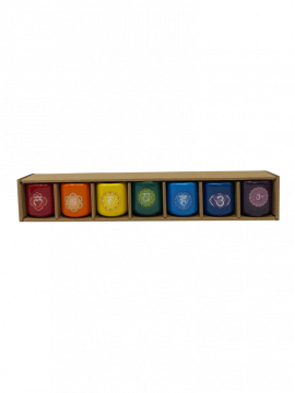 Chakra Ceramic Household Candle Holder 3/4", Pack of 7