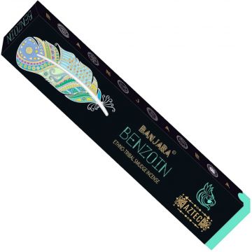 Benzoin Incense Sticks 15 Gram, Banjara (12 Boxes of 10-12 Sticks)