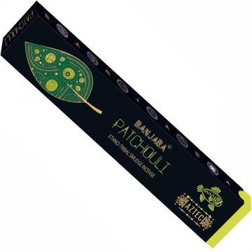 Patchouli Incense Sticks 15 Gram, Banjara (12 Boxes of 10-12 Sticks)