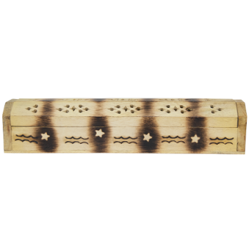 Coffin Box w/Storage - Burnt (CB-05), Each