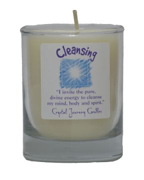 Cleansing Soy Filled Glass Votive Candle